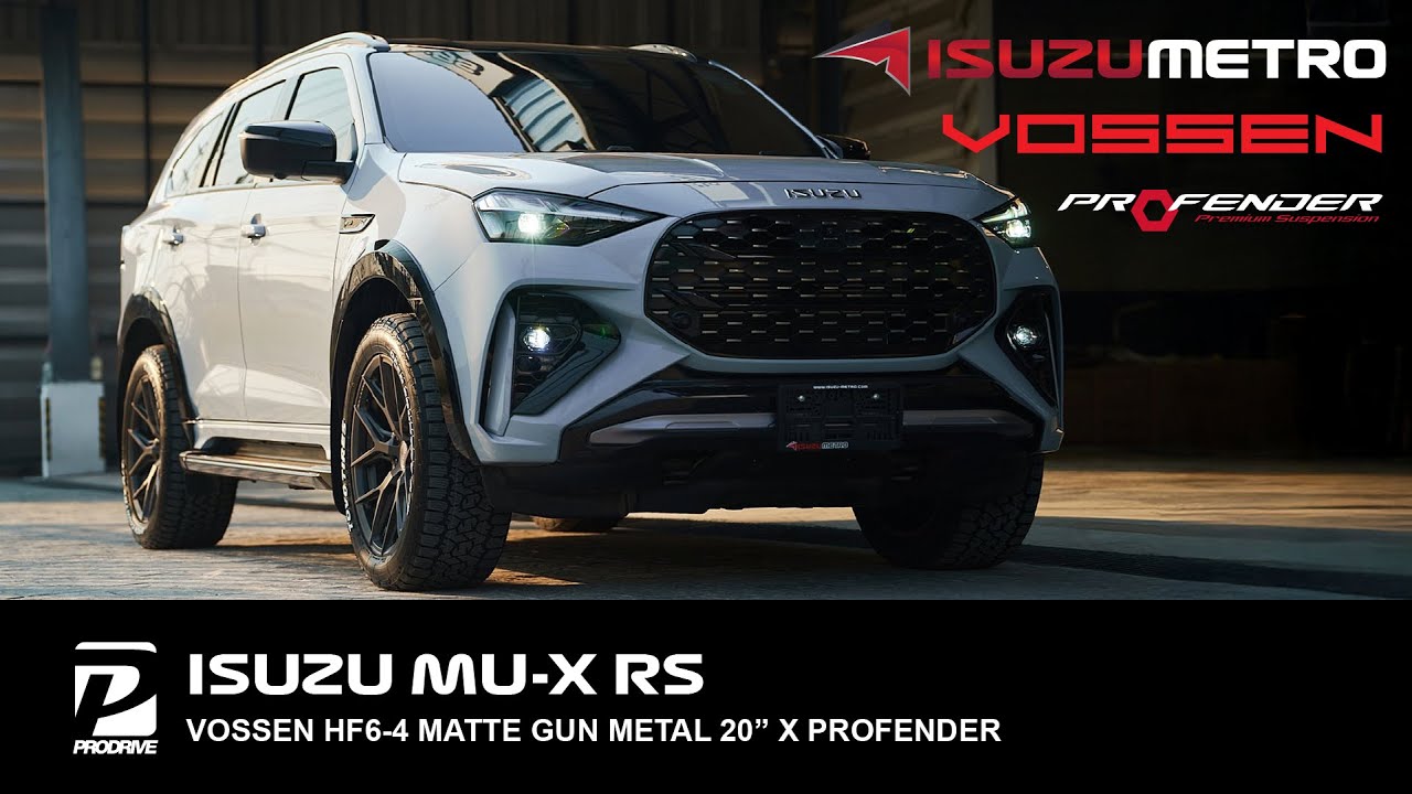 ISUZU MU-X RS จัดทรงพร้อมล้อ VOSSEN HF6-4 Matte Gun Metal 20” x โช้ค PROFENDER