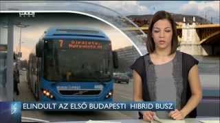 Forgalomba állt az első vadonatúj hibrid busz Budapesten – RTL Klub Híradó
