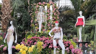 New York Botanical Garden ORCHID SHOW 2024 Florals in Fashion in The Bronx, New York City