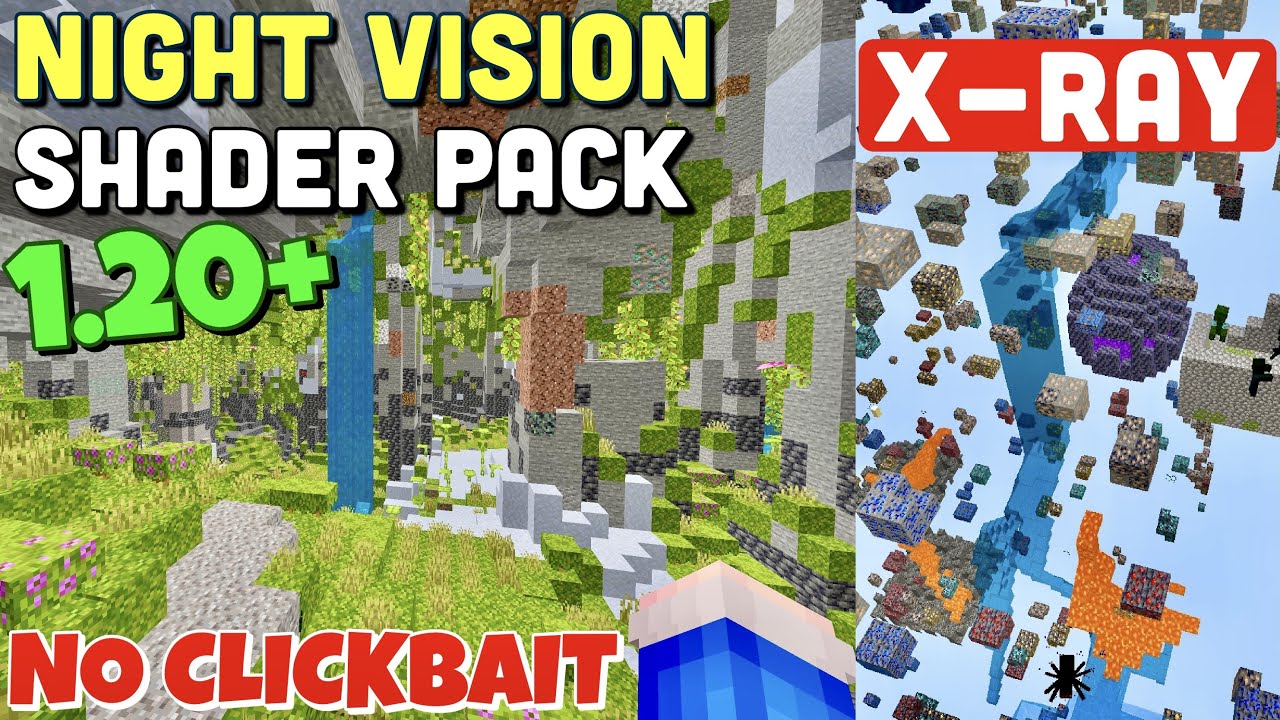 Night Vision Texture Pack (1.20) - Full Bright 