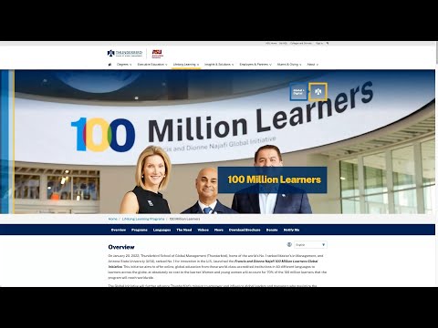 100 Million Learners: Getting Started