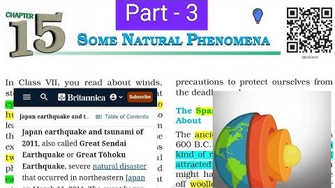 CBSE NCERT ClASS  8 CHAPTER 15 SOME  NATURAL  PHENOMENA (PART 3)