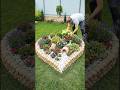Trash to Treasure: Building a Heart-Shaped Flower Bed! 💖