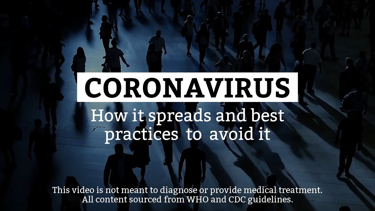 Coronavirus: How it Spreads and Best Practices to Stop It Video Template (Editable)
