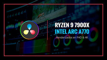 Render DaVinci Resolve FHD & 4K - Ryzen 9 7900X, Intel ARC A770 - Códec AV1