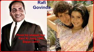 Rafi Sings For Govinda  Phool Ka Shabab Kya Husn E Mahtab Kya  Farz Ki Jung 1989  Bappi Lahiri