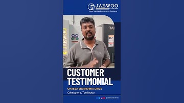 Jaewoo CNC Machines Testimonial by CHASSA Eng #shorts  #machine #cncmachines