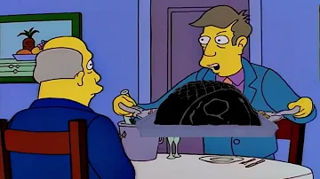 Steamed Hams but Skinner repairs his roast with Flex Seal