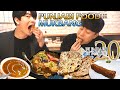 Koreans Try Punjabi Food First Time in DELHI! | India Mukbang