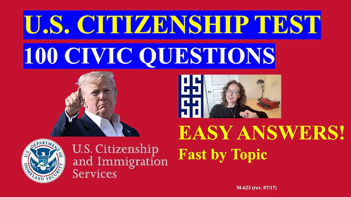 2025 U.S. Citizenship Official USCIS 100 Civics Questions 2008 version (Fast by Topic)