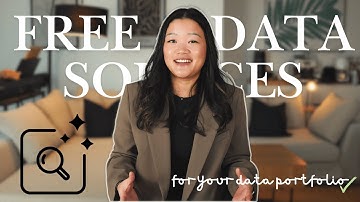 The Best Free Data Sources for Your Data Science Portfolio