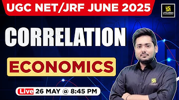 UGC NET/JRFJUN 2025 | Correlation  | Economics | By Suchit Shukla Sir