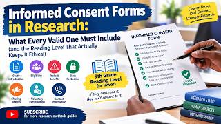 Informed Consent Forms in Research
