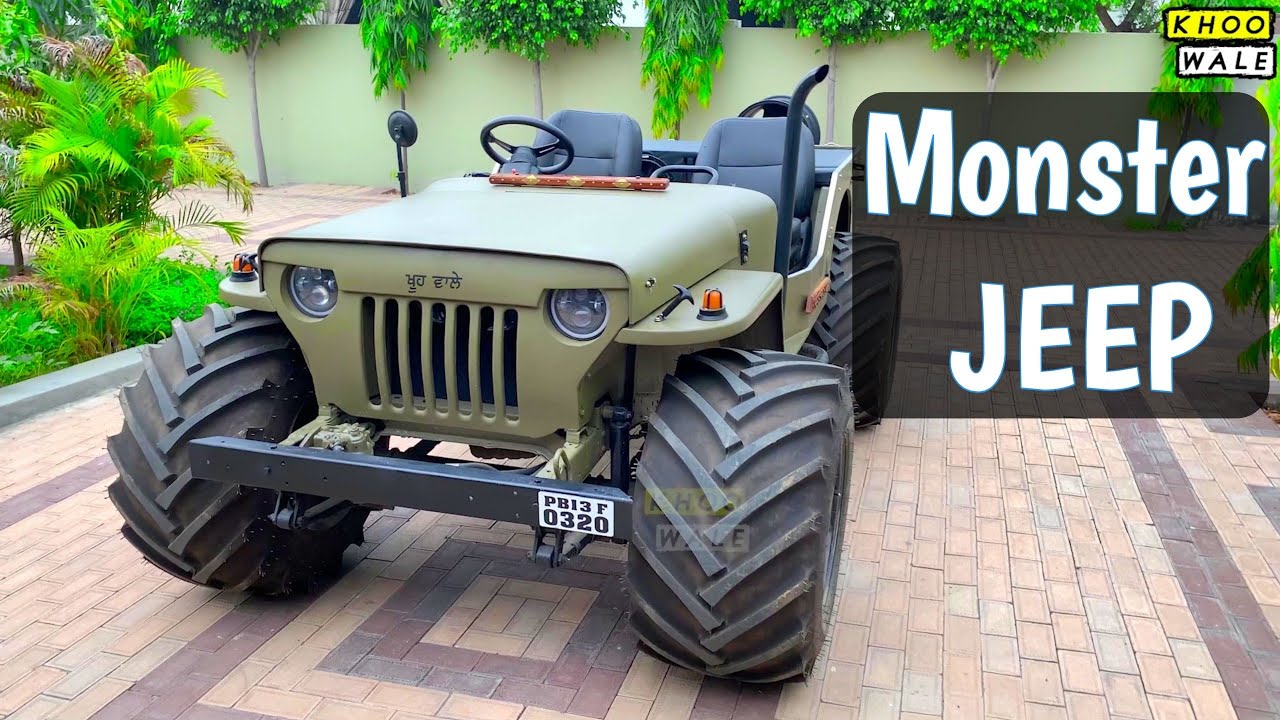 This Modified Jeep Looks Like A Mini Tractor!