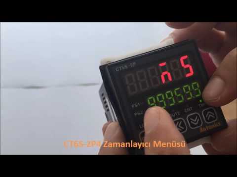 Autonics CT6S 2P4 ZAMANLAYICI MENÜSÜ