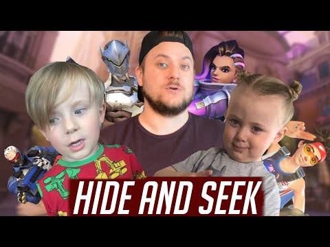 HIDE AND SEEK med MINA BARN! [Overwatch]