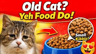 Senior Cat / Aged Cat ke liye Best Cat Food 🐱 | Small Kibble & Easy to Eat Options ❤️