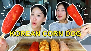 🔥HOT CHEETOS CHEESY KOREAN CORN DOGS😋 | MUKBANG