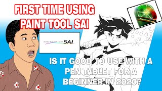 Using paint tool sai for the first time in 2020