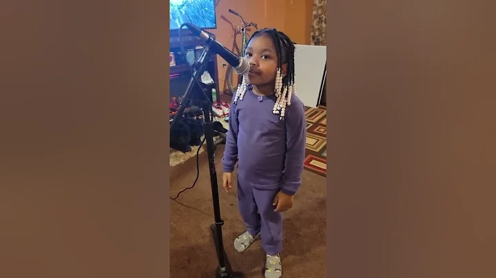 My granddaughter singing I love you Jesus I am act...