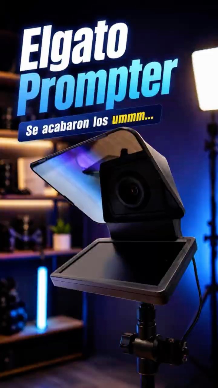 Dejé de repetir tomas gracias a este teleprompter