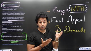 NTA NEET 2026 Latest Tweet Controversy | 3 Demands for NEET 2026| NTA Latest Update | Kshitiz Sir