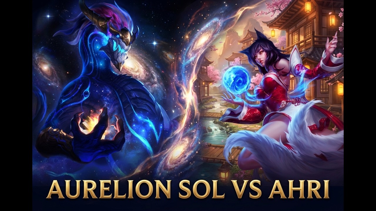 Aurelion Sol (0/4/11) vs Ahri | 3 de nuestros compañeros no tenían ganas de jugar.