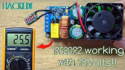 500Watts?? IRS2092s full guide / Modification /Power Rating #amplifier #electronics #speaker
