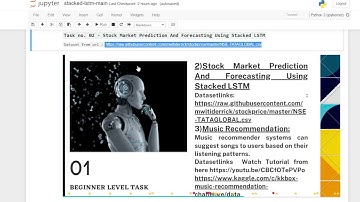 Stock Market Prediction & Forecasting||Stacked LSTM||Task 02-LGMVIP||PART-1