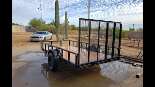 building a 6' x 12' utility trailer - 3,500 lb capacity using engineered trailer plans.