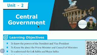 10th social science civics 2nd lesson || central government || PART 1