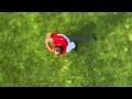 Golf swing top down view  super slow motion
