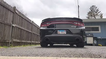 Hellcat active exhaust valves open vs. closed