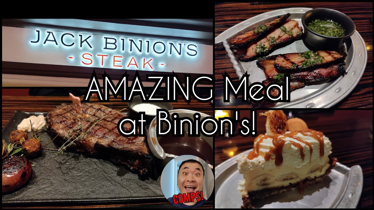 Amazing Meal at Jack Binion's Steak at Horseshoe Las Vegas! YouTube