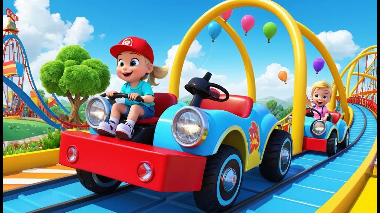 Animates Rides 🐴 Pony Rides a Roller Coaster 🎢 | Fun Animated Adventure for Kids - YouTube