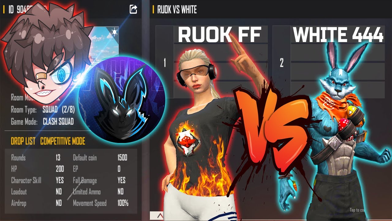 costume ro exe  Update  RUOK FF VS WHITE 444 | ONLY ONE TAP ROOM - MOST AWAITED MATCH - تحدي وايت ضد ريوك