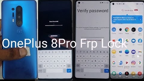 Oneplus 8/8T/8pro lock/Frp Bypass/Google Account Without Pc
