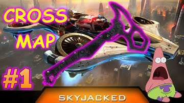 COD BO3 - Cross map Combat Axe Skyjacked #1