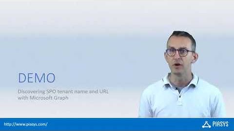 Episode #26 - Discover SharePoint Online Tenant Name and URL using Microsoft Graph