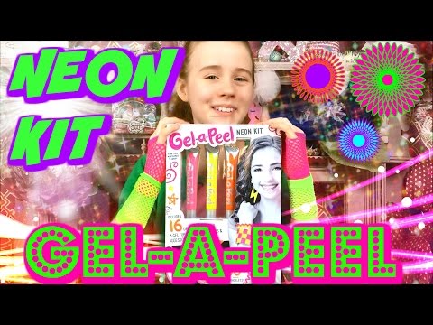 NEW Gel-A-Peel NEON KIT Fun Crafting Toy DIY GEL Accessory Maker