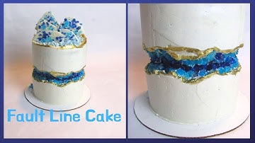Geode Fault Line Cake
