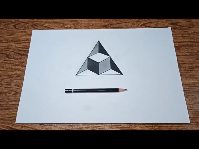 3d trick art on paper easy | optical illusion cube class=