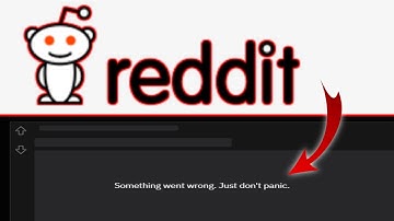 How to Eroor Reddit Fix Something went wrong don