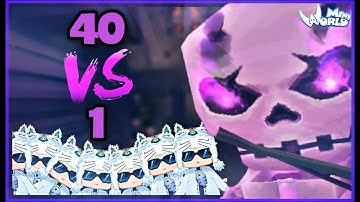 Mini World: Thử thách cùng 40 người tấn công lâu đài ma quái | Meowpeo