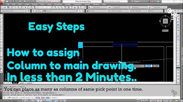 How to Assign Column to the Drawing in AutoCAD | 6 | C4CE : Civil Engineering Tutorials