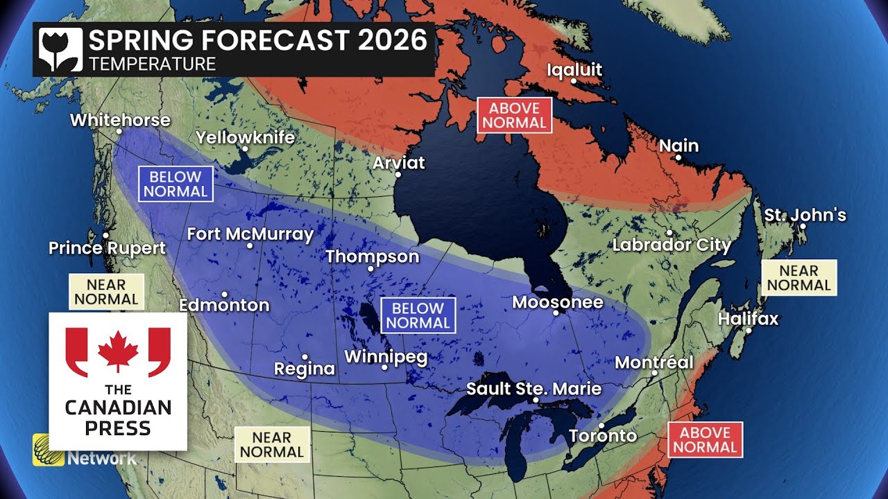 Spring weather outlook: What to expect across Canada