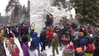 Storming the Snow Fort. Russia