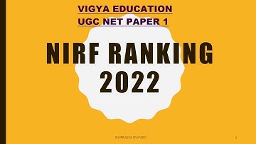 NIRF RANKING 2022