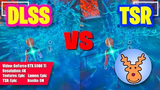 Fortnite DLSS vs TSR side by side comparison. Which one is better?