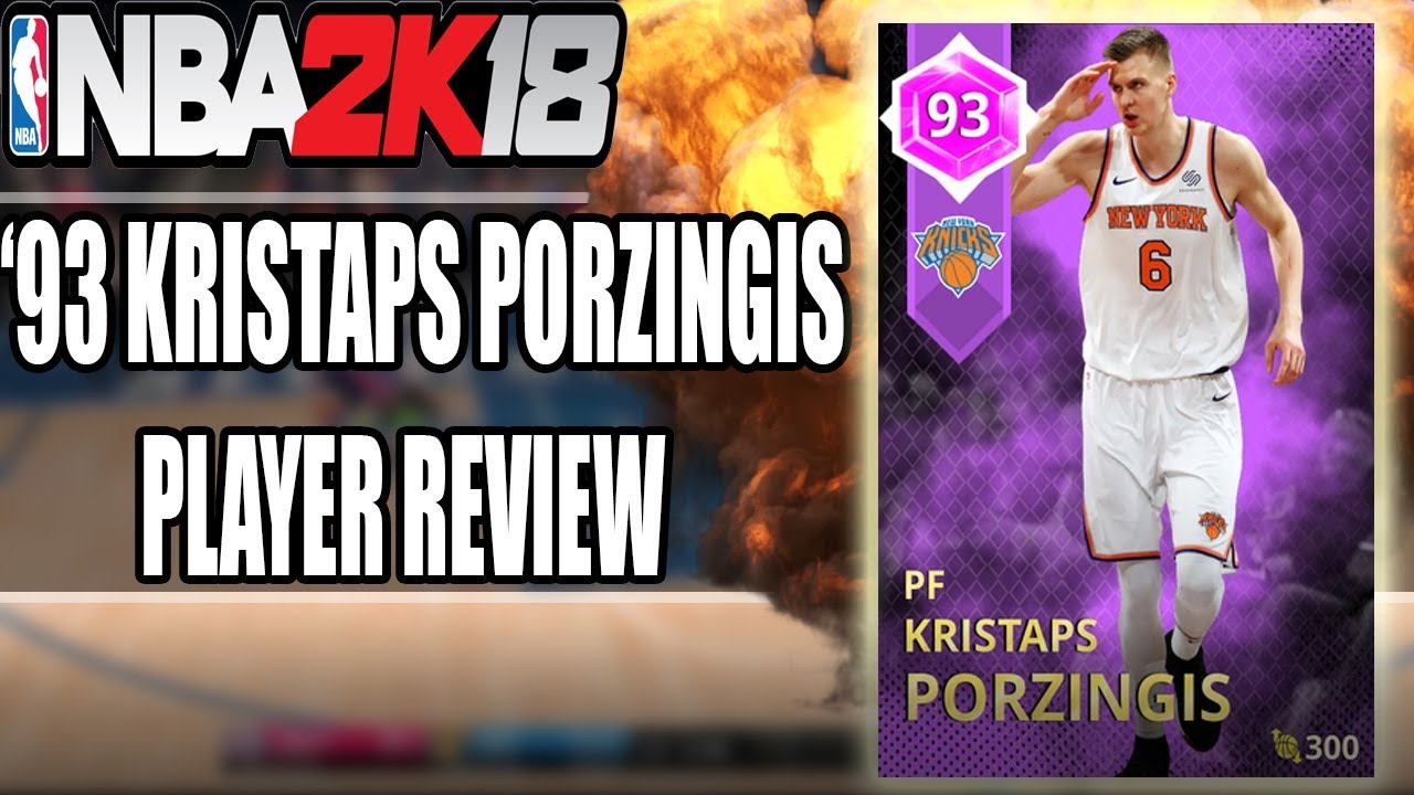 NBA 2K18 - MyTeam - AMETHYST KRISTAPS PORZINGIS! (93)! | GAMEPLAY + IN GAME STATS!